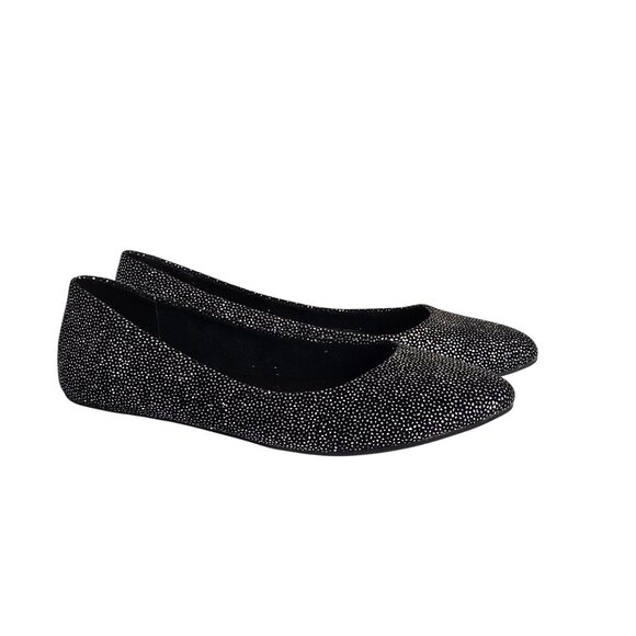 Business Casual Office Workwear Sparkle Shiny Metallic Slip On Flats 8.5M/39 - Picture 8 of 16